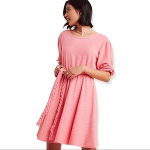 Anthropologie Saturday Sunday Pink Jovie Textured Mini Dress Size Small